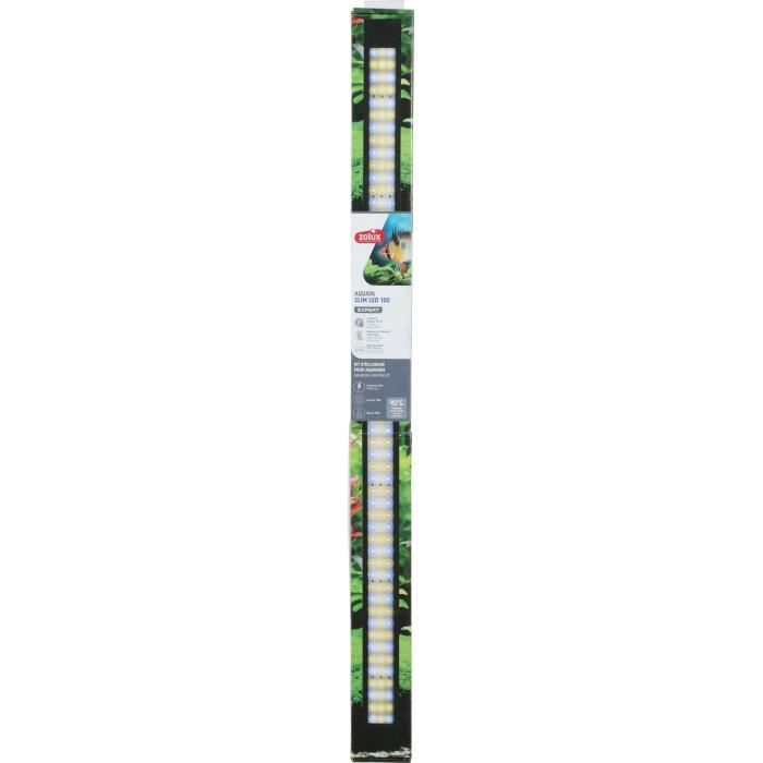 Rampe d'éclairage - Zolux - Slim LED dimmable - Ajustable et adaptable en remplacement d'un tube néon T8 ou T5 - 100 cm
