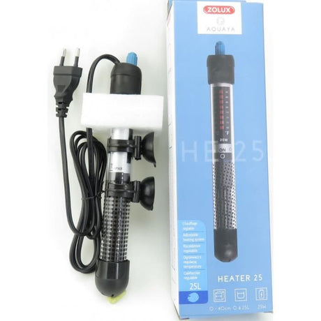 Chauffage d'aquarium - ZOLUX - Heater 25 - 25 W - Longueur 23 cm - Pour 20 a 50 litres