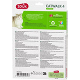 Chatiere 4 positions - ZOLUX - L20 x H25 cm - Pour porte bois, PVC, métal - Catwalk - Blanc
