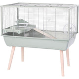 ZOLUX Cage grillagée rongeur surélevée pour pour hamster - 78 x 48 x 75 cm - Vert