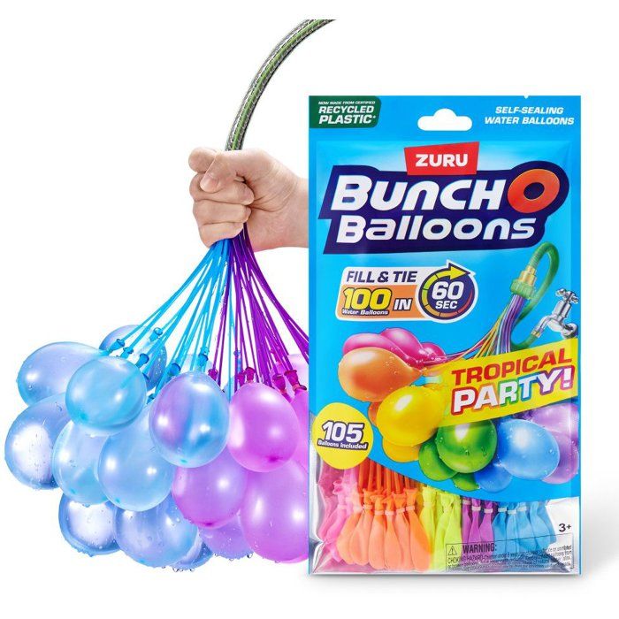 Bombes a eau - ZURU - Tropical Party - Pack de 3 grappes de 100 ballons - Des 3 ans