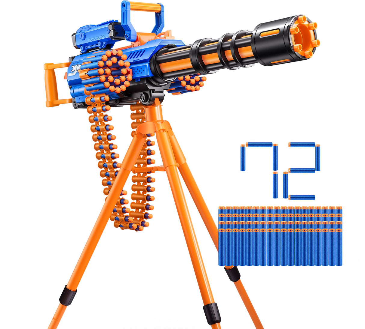 Pistolet sur trépied - ZURU XSHOT - Motorized Rage Fire - 72 fléchettes
