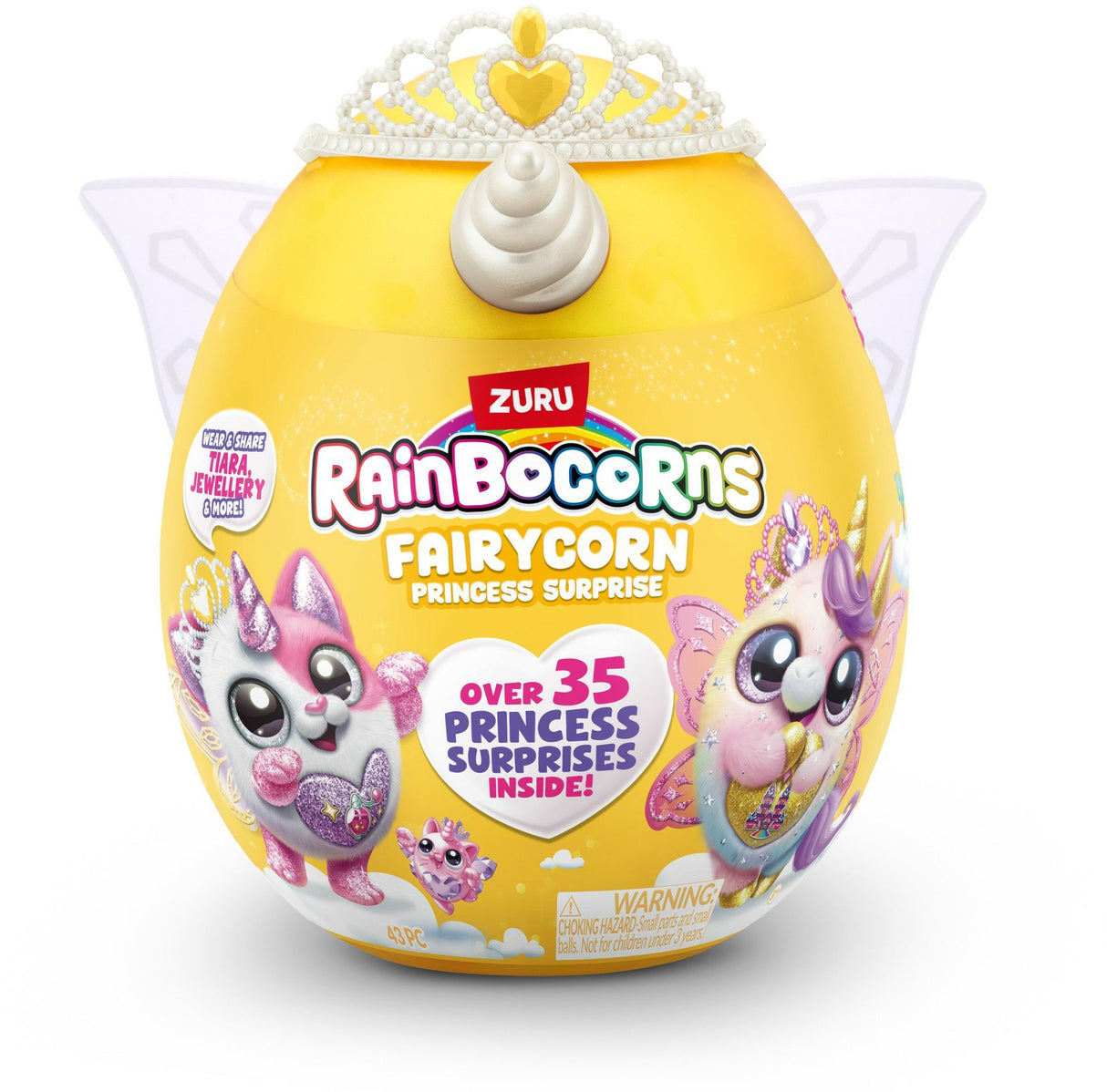 Peluches Interactives - ZURU - Fairycorn Princess S6 - 6 princesses fées a collectionner avec plus de 35 surprises