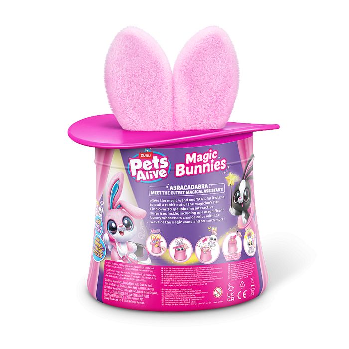 Jeu interactif - ZURU - PETS ALIVE Magic Bunnies - 20 surprises - Effets lumineux - Mixte