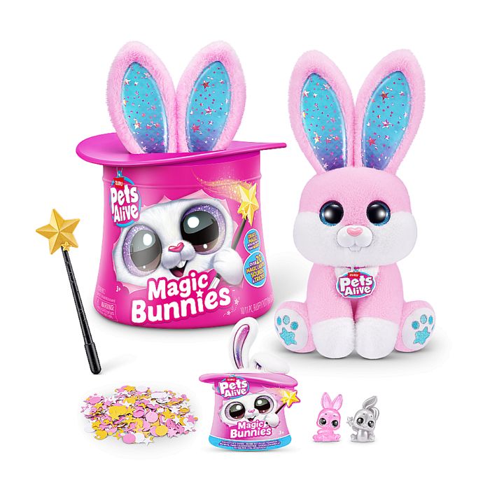 Jeu interactif - ZURU - PETS ALIVE Magic Bunnies - 20 surprises - Effets lumineux - Mixte