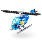 Set de construction - ZURU - Police Station Medium - 321 pieces - Poste de police - Héliport inclus