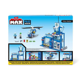 Set de construction - ZURU - Police Station Medium - 321 pieces - Poste de police - Héliport inclus