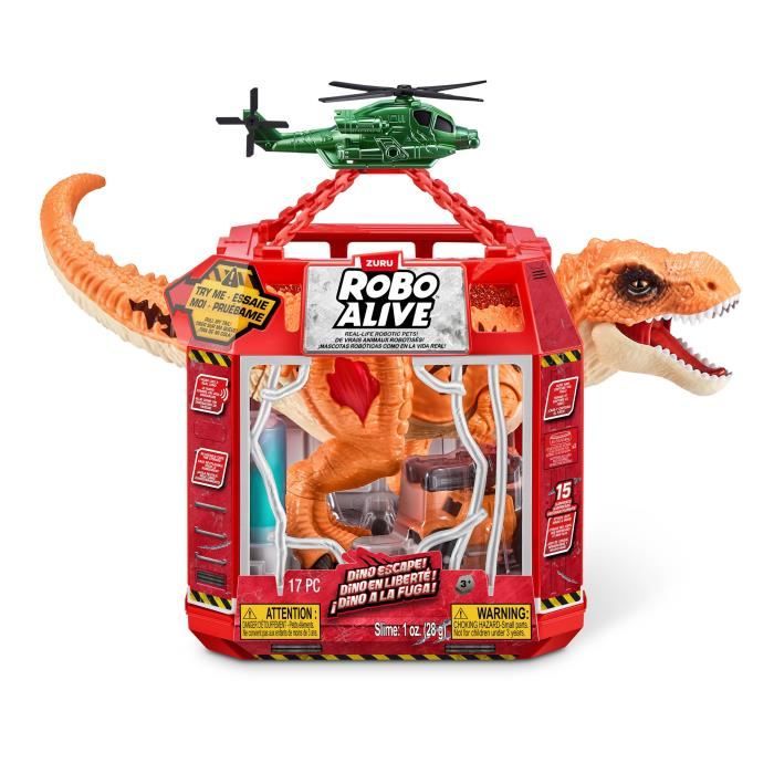 Jeu de Capture - ZURU - Dino Escape - Capture le dinosaure en liberté avec pieges et armes pour éviter la destruction