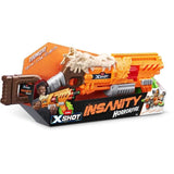 Lanceur de fléchettes - ZURU - X-SHOT Horrorfire Doomsday - Lame tournante en mousse - Portée 27 m - 16 fléchettes incluses