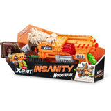Lanceur de fléchettes - ZURU - X-SHOT Horrorfire Doomsday - Lame tournante en mousse - Portée 27 m - 16 fléchettes incluses