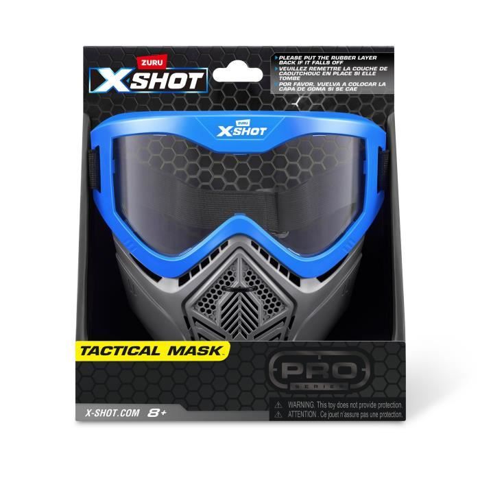 Accessoire - ZURU - X-SHOT Excel Blue Mask - Masque réglable - Design stylé - Ventilation intégrée