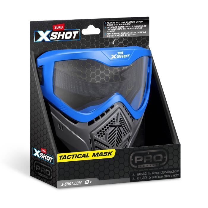 Accessoire - ZURU - X-SHOT Excel Blue Mask - Masque réglable - Design stylé - Ventilation intégrée