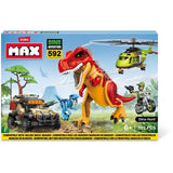 Set de Construction - ZURU - Dino Adventure Dino Hunt (592 pieces) - Aventure préhistorique avec dinosaures et véhicules
