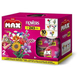 Set de construction - ZURU - Long Flowers - 243 pieces max - 10 designs - Bouquet a assembler