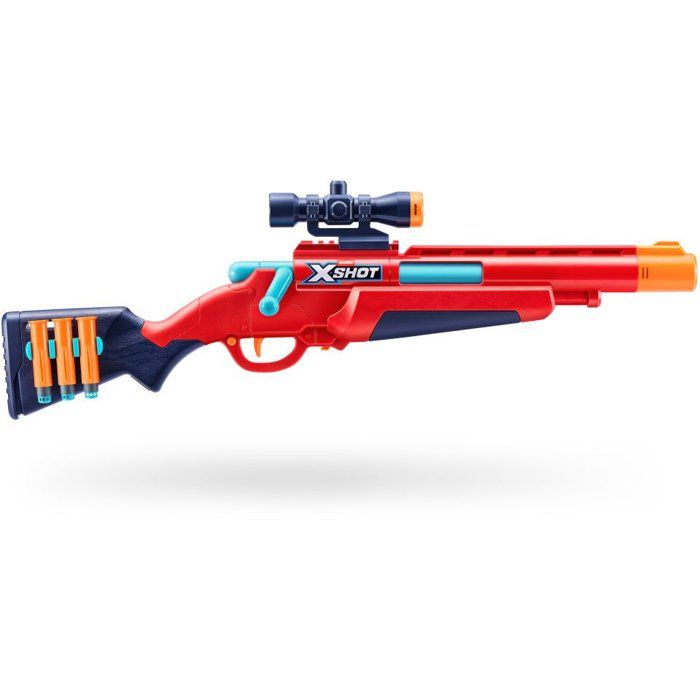 Lancer de fléchettes - ZURU XSHOT - Excel Bolt Action blaster - 8 fléchettes - Des 8 ans
