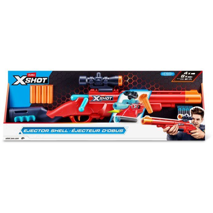 Lancer de fléchettes - ZURU XSHOT - Excel Bolt Action blaster - 8 fléchettes - Des 8 ans