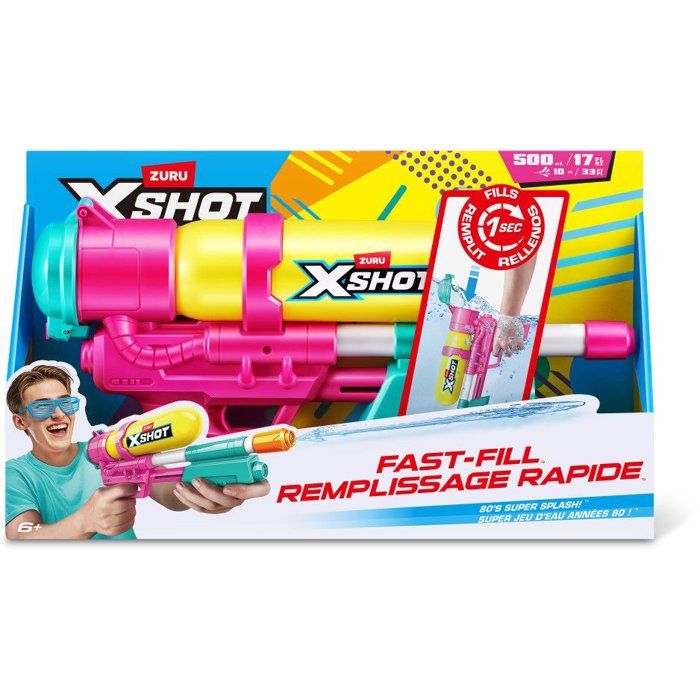 Pistolet a eau - ZURU XSHOT - Water Fast-Fill Retro blaster - Des 5 ans