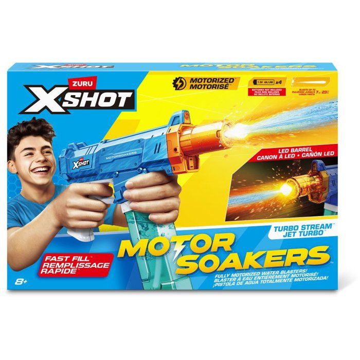 Pistolet a eau - ZURU XSHOT - Fast-Fill Motor Soaker Motorized pistol - Des 8 ans