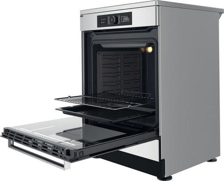 Cuisiniere a induction - WHIRLPOOL - WS68IB8ACX/FR/1 - 4 foyers - 2900 W - L60 cm - Inox