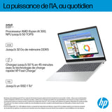PC Portable HP Omnibook 3 15-fn0021nf - Windows 11 - 15,6 FHD IPS - Ryzen AI 5 340 - RAM 24Go - Stockage 512Go SSD - AZERTY