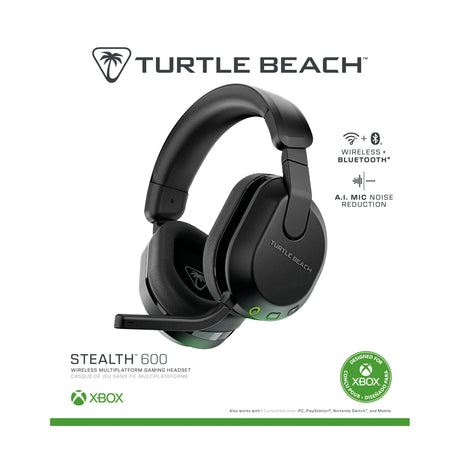 Casque de gaming multi-plateforme sans fil - TURTLE BEACH - Stealth™ 600 XB (Gen 3) - Noir