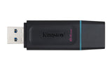 Clé USB 3.2 Kingston DataTraveler Exodia - 64Go (Bleu/Noir)
