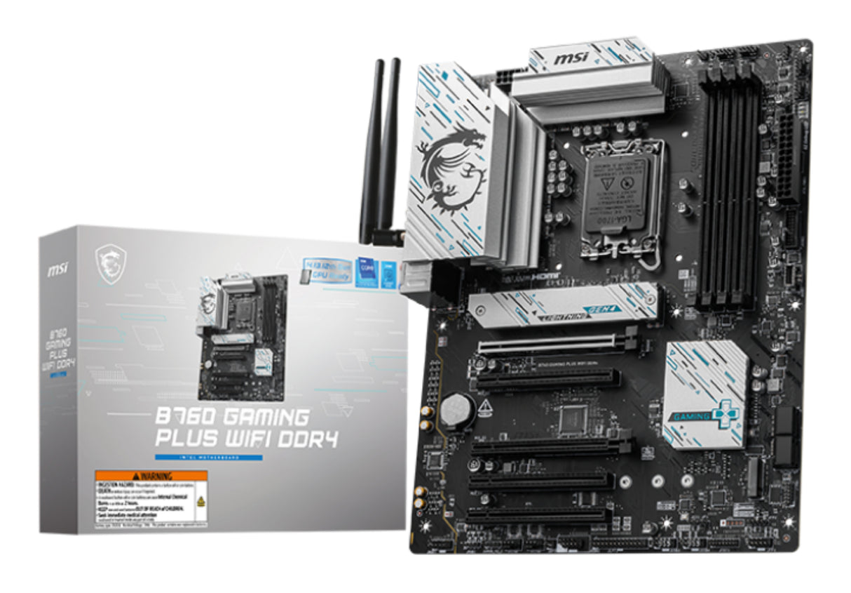 Carte mere - MSI - B760 GAMING PLUS WIFI - DDR4 - LGA 1700 - 128 Go max
