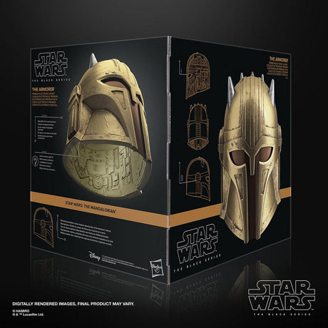Casque The Armorer électronique premium, article de cosplay, des 14 ans, Star Wars The Black Series
