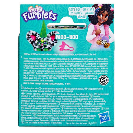 Furby Furblets Moo-Boo, Mini peluche électronique pour filles et garçons, plus de 45 sons, a partir de 6 ans, série 4, Hasbro