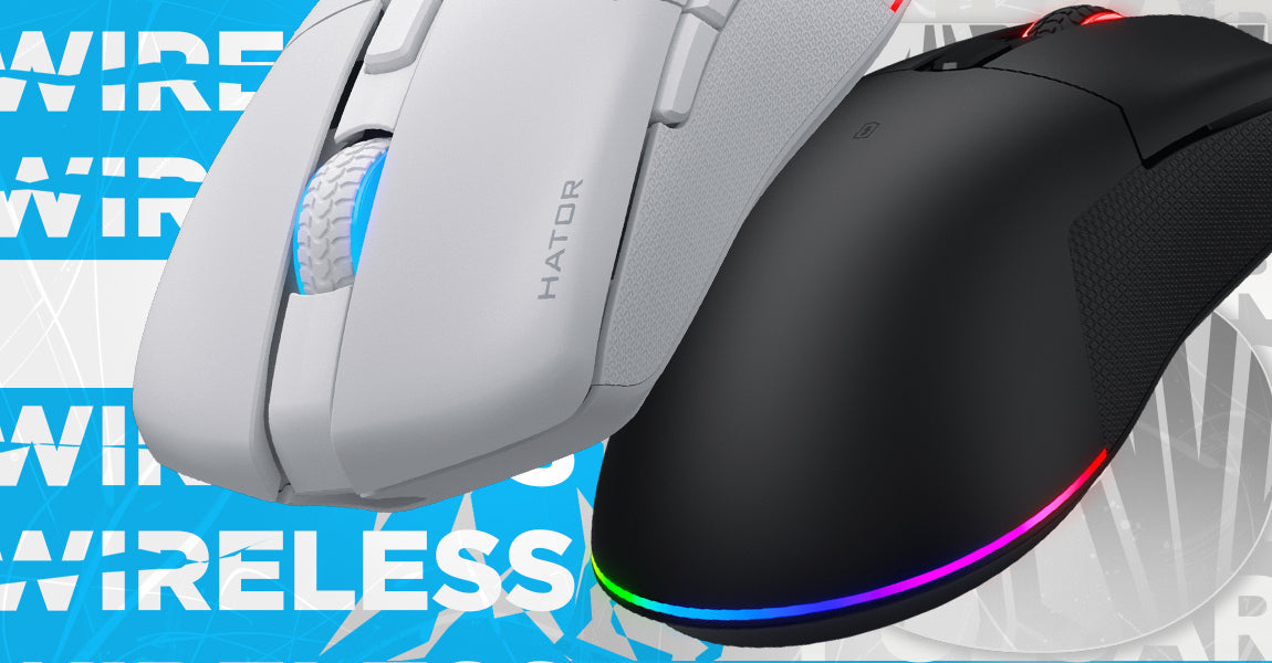 Souris sans fil Gamer Hator Pulsar 3 RGB (Noir)