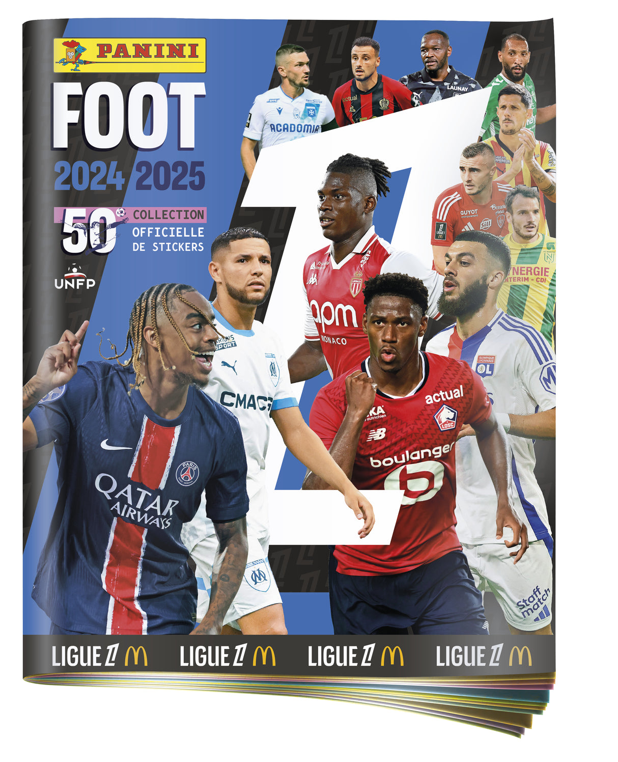 Starter Pack - PANINI - Foot Ligue 1 2024-2025 - McDonald's - Album - 2 pochettes - 1 offerte