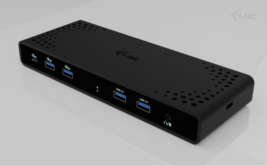 Station d'accueil portable USB-C 3.1 I-Tec Universal Dual 4K (Noir)