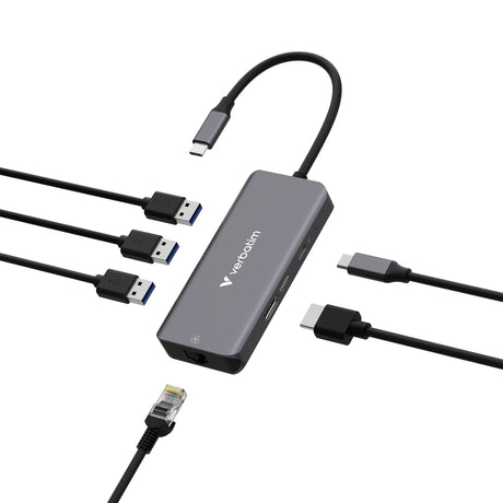 Station d'accueil portable USB-C 3.2 Verbatim Essentials (Gris)