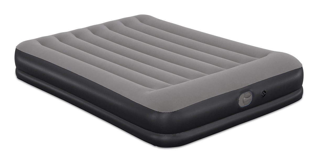 Matelas gonflable - BESTWAY - 671BU - Tritech Queen - 2 places, pompe USB intégrée, 2,03 m x 1,52 m x 36 cm