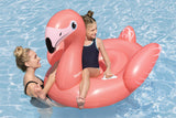 Bouée a chevaucher - Bestway - Flamant rose - 138 x 107 cm