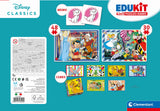 Clementoni - Edukit - Disney - Coffret apprentissage 4 en 1 - 2 puzzles, 1 mémo, 1 jeu de 6 cubes - Fabriqué en Italie - Dés 4ans