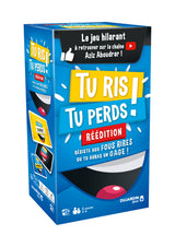 Tu Ris tu Perds - Réédition - Jeu de société - DUJARDIN - Affrontez-vous dans un duel de blagues pourries sans rire !