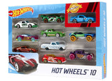Hot Wheels - Coffret De 10 Véhicules - Coffret Petites Voitures - 3 ans et + 54886