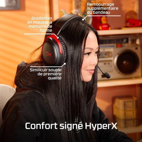 Casque Gamer Sans Fil - HyperX Cloud III S Wireless - pour PC et console