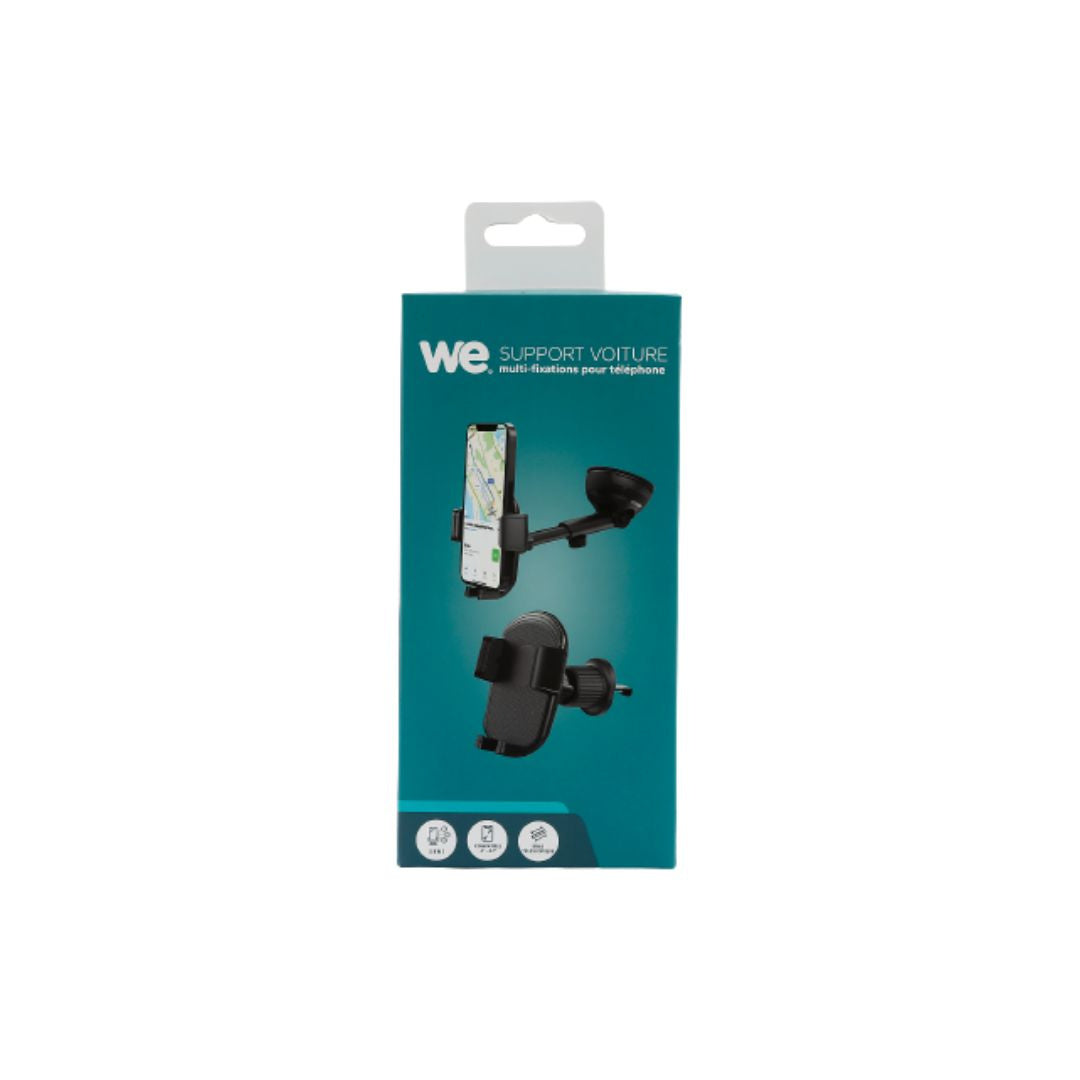 WE Support universel smartphone pour voiture - Fixation ventouse sur le pare-bri