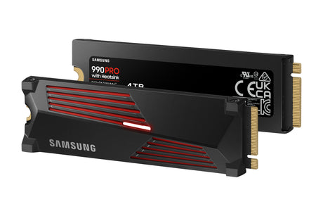 SAMSUNG - 990 PRO avec dissipateur- SSD Interne - 4 To - NVMe M.2 PCIe 4.0x4 - Vitesse lecture jusqu'a 7 450 Mo/s