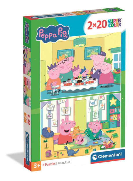 CLEMENTONI - 2x20 pieces - Peppa Pig