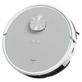 MEDION X21 SW - Robot Aspirateur Laveur avec Station de Vidange - Navigation Laser - Puissance 3000 Pa