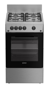 Cuisiniere a gaz - INDESIT - I5G1KMS - 4 foyers - 10,4 KWh - L50 cm - Silver
