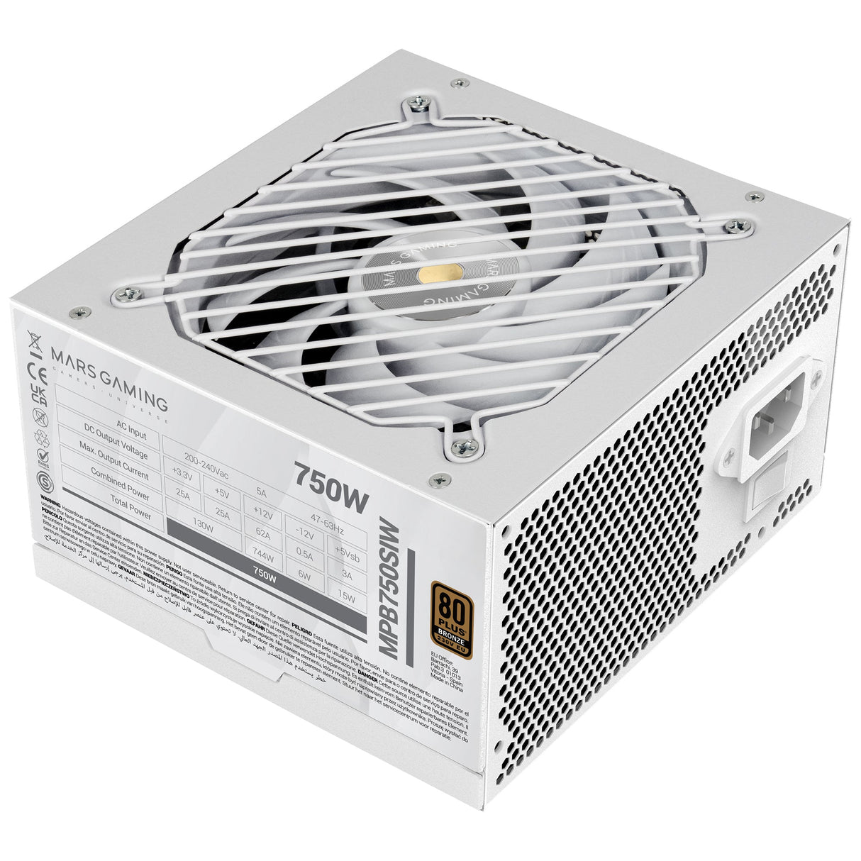 Alimentation ATX Mars Gaming MPB-SI - 750W (Blanc)
