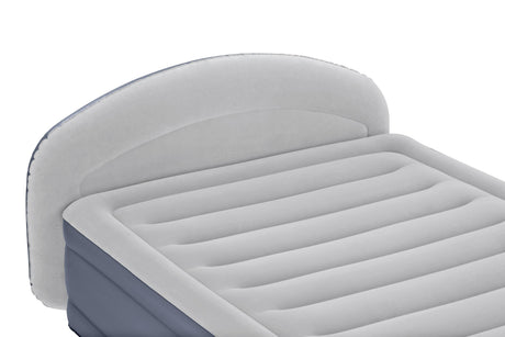 Matelas gonflable - BESTWAY - 671BD Queen - Pompe électrique intégrée - Tete de lit LoungeLux - Tritech durable
