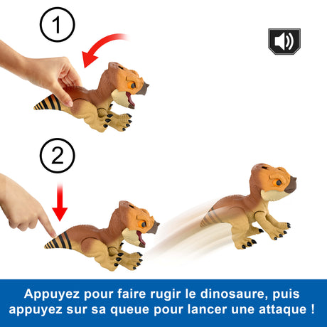 Jurassic World - Figurine Aquilops a apprivoiser - Dinosaure interactif - Jurassic World - JGC01