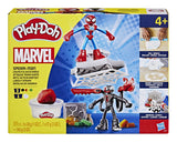 Play-Doh SpiderMan Attaque tranchante, coffret avec 2 figurines flexibles, 7 accessoires et pâte a modeler, des 4 ans, Marvel
