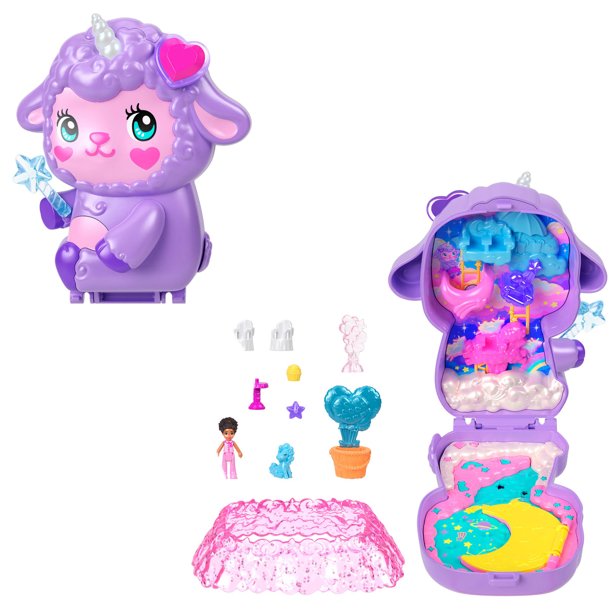 Polly Pocket - Coffret Au pays des reves - Mini-figurine et licorne - Polly Pocket - JCB15