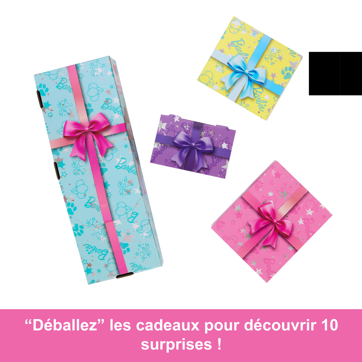 BARBIE Party unboxed chien bleu - JFG72